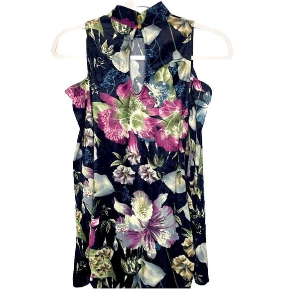 MID thigh velvet floral dress - Picture 4 of 14